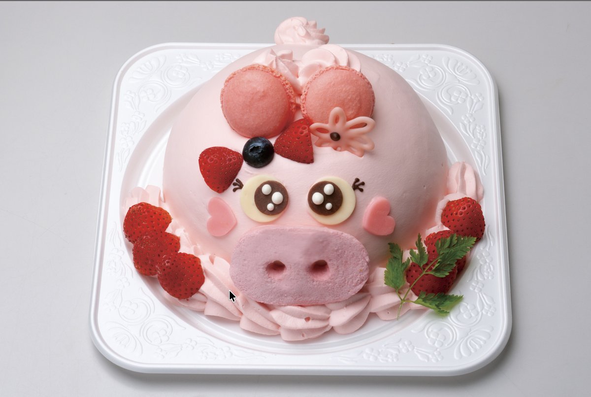 パティスリーループの動物シリーズ こぶたくんのデコレーションケーキ