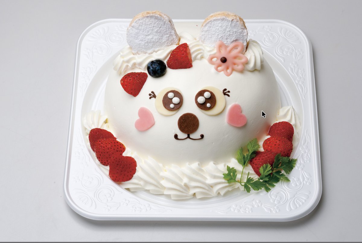 パティスリーループの動物シリーズ うさぎちゃんのデコレーションケーキ