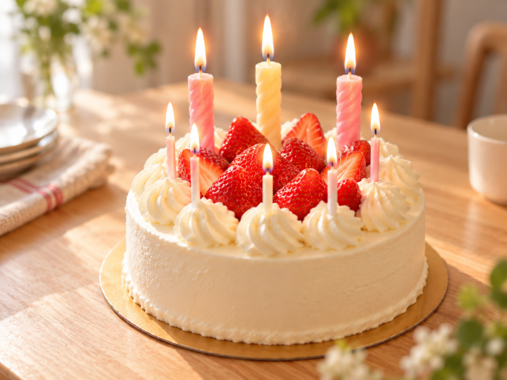 誕生日ケーキ ろうそく 本数 太い 細い 35歳