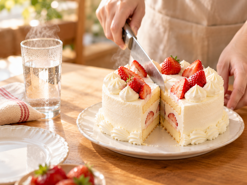 ケーキ 切り方 温めたナイフ