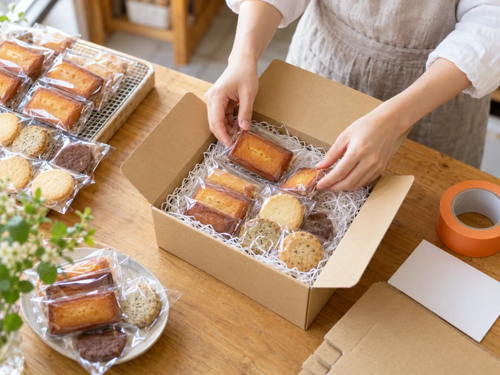 ケーキ屋さん ホームページ 焼き菓子 発送 通販 準備