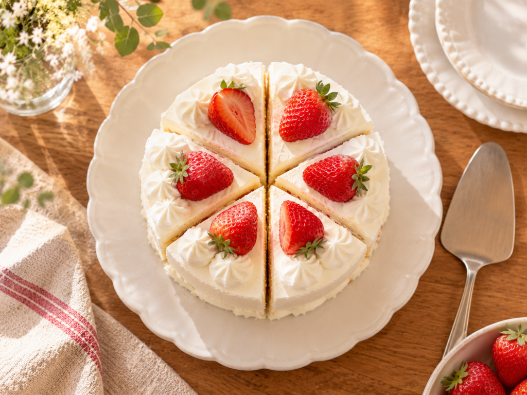 ホールケーキ 6等分 切り方